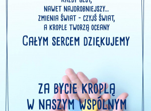 Podziękowanie za akcję JEDEN PRODUKT