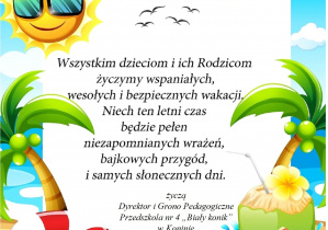 Wakacyjne życzenia