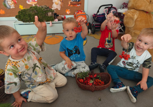 „Zmysłami poznajemy jesień"- projekt edukacyjny w gr. I