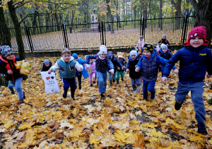 „Jesień jest piękna”- wycieczka do parku- grupa VI