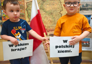 „Bo ja jestem Polak mały" - zajęcia patriotyczne grupy I w przedszkolnym Mini Muzeum „Na szlaku historii"