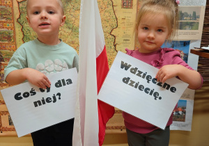 „Bo ja jestem Polak mały" - zajęcia patriotyczne grupy I w przedszkolnym Mini Muzeum „Na szlaku historii"