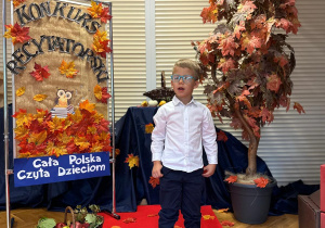 "Przedszkolaki recytują o jesieni" - konkurs recytatorski w grupie III i V