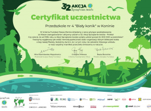 Certyfikaty 32. Akcji Sprzątanie świata - Polska