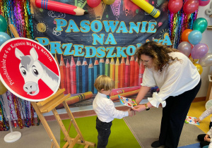 Pasowanie na Przedszkolaka w grupie IX