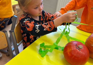 Dzień Dyni - zajęcia koleżeńskie w gr. XI i XII