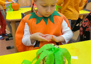 Dzień Dyni - zajęcia koleżeńskie w gr. XI i XII