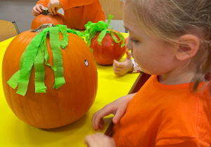 Dzień Dyni - zajęcia koleżeńskie w gr. XI i XII
