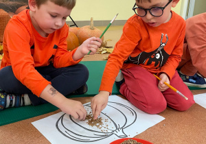 Dzień Dyni - zajęcia koleżeńskie w gr. XI i XII