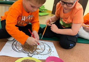 Dzień Dyni - zajęcia koleżeńskie w gr. XI i XII