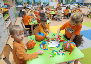 Dzień Dyni - zajęcia koleżeńskie w gr. XI i XII