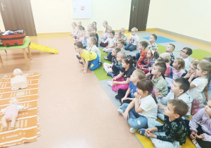 Pierwsza pomoc, czyli wizyta ratownika medycznego w przedszkolu - gr. XI i XII