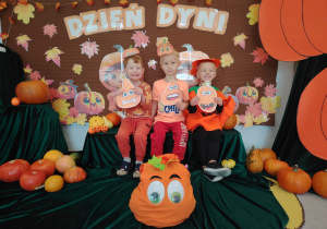 Zajęcia koleżeńskie "Na dyniowej grządce" w grupie II i VII