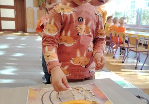 Zajęcia koleżeńskie "Na dyniowej grządce" w grupie II i VII