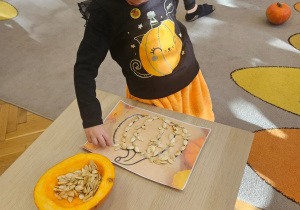 Zajęcia koleżeńskie "Na dyniowej grządce" w grupie II i VII