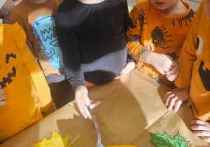 Zajęcia koleżeńskie "Na dyniowej grządce" w grupie II i VII