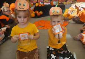 Zajęcia koleżeńskie "Na dyniowej grządce" w grupie II i VII