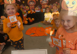 Zajęcia koleżeńskie "Na dyniowej grządce" w grupie II i VII