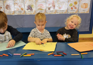 Projekt „Sensoryczna jesień” w grupie I maluszków