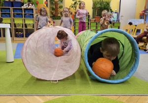 Projekt „Sensoryczna jesień” w grupie I maluszków