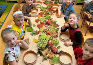 "Jesienna paleta barw"- projekt edukacyjny w grupie VI