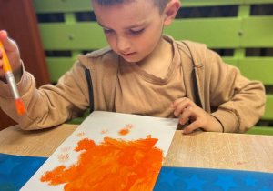 "Jesienna paleta barw"- projekt edukacyjny w grupie VI