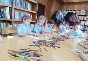 "Dzieci swoje prawa mają..."- wizyta przedszkolaków z gr. XII w Miejskiej Bibliotece Publicznej w Koninie - Filia "Medyczna"