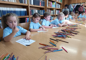 "Dzieci swoje prawa mają..."- wizyta przedszkolaków z gr. XII w Miejskiej Bibliotece Publicznej w Koninie - Filia "Medyczna"