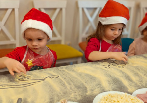 Mikołajkowe warsztaty robienia pizzy w grupie II i spotkanie ze Świętym Mikołajem