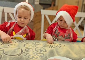 Mikołajkowe warsztaty robienia pizzy w grupie II i spotkanie ze Świętym Mikołajem