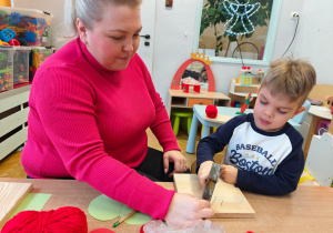 "Serduszko dla Babć i Dziadków"- warsztaty z rodzicami w grupie II