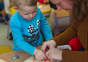 "Serduszko dla Babć i Dziadków"- warsztaty z rodzicami w grupie II