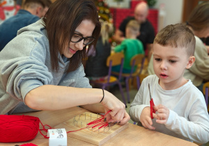 "Serduszko dla Babć i Dziadków"- warsztaty z rodzicami w grupie II