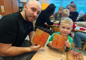 "Serduszko dla Babć i Dziadków"- warsztaty z rodzicami w grupie II