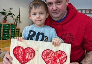 "Serduszko dla Babć i Dziadków"- warsztaty z rodzicami w grupie II