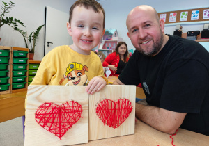 "Serduszko dla Babć i Dziadków"- warsztaty z rodzicami w grupie II