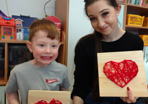 "Serduszko dla Babć i Dziadków"- warsztaty z rodzicami w grupie II