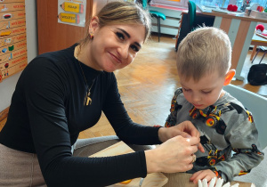 "Serduszko dla Babć i Dziadków"- warsztaty z rodzicami w grupie II