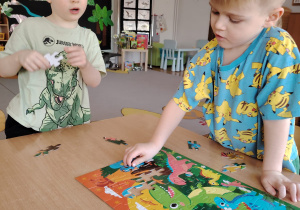 "Tajemnice prehistorycznego świata dinozaurów"-czyli projekt edukacyjny w grupie II