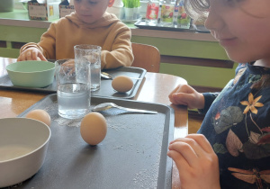 ,,Eksperymenty z jajkiem” - Wielkanocne warsztaty z KidsLab w grupie V