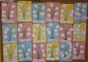 „Pierwsze wiosenne kwiatki” – sensorycznie i artystycznie w grupie I maluszków