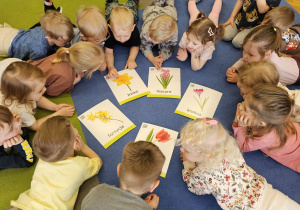 „Pierwsze wiosenne kwiatki” – sensorycznie i artystycznie w grupie I maluszków